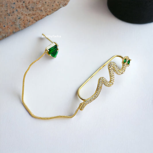 Snake Machine Fitted AD Single Ear Cuff