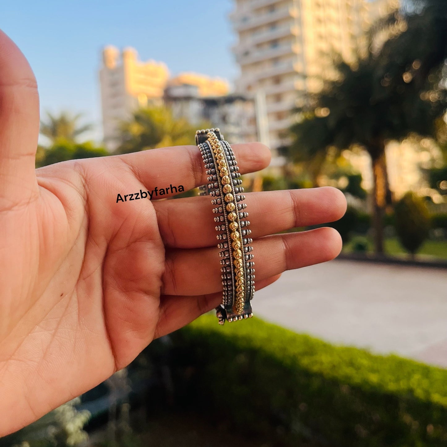 Dual Tone Screwable Bangle