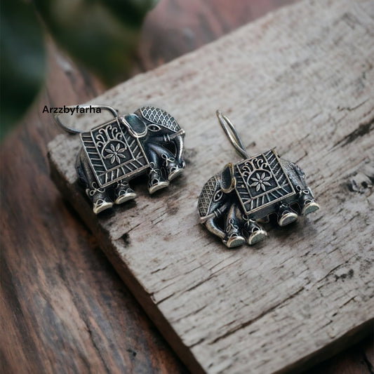 Elephant Hooks Earring
