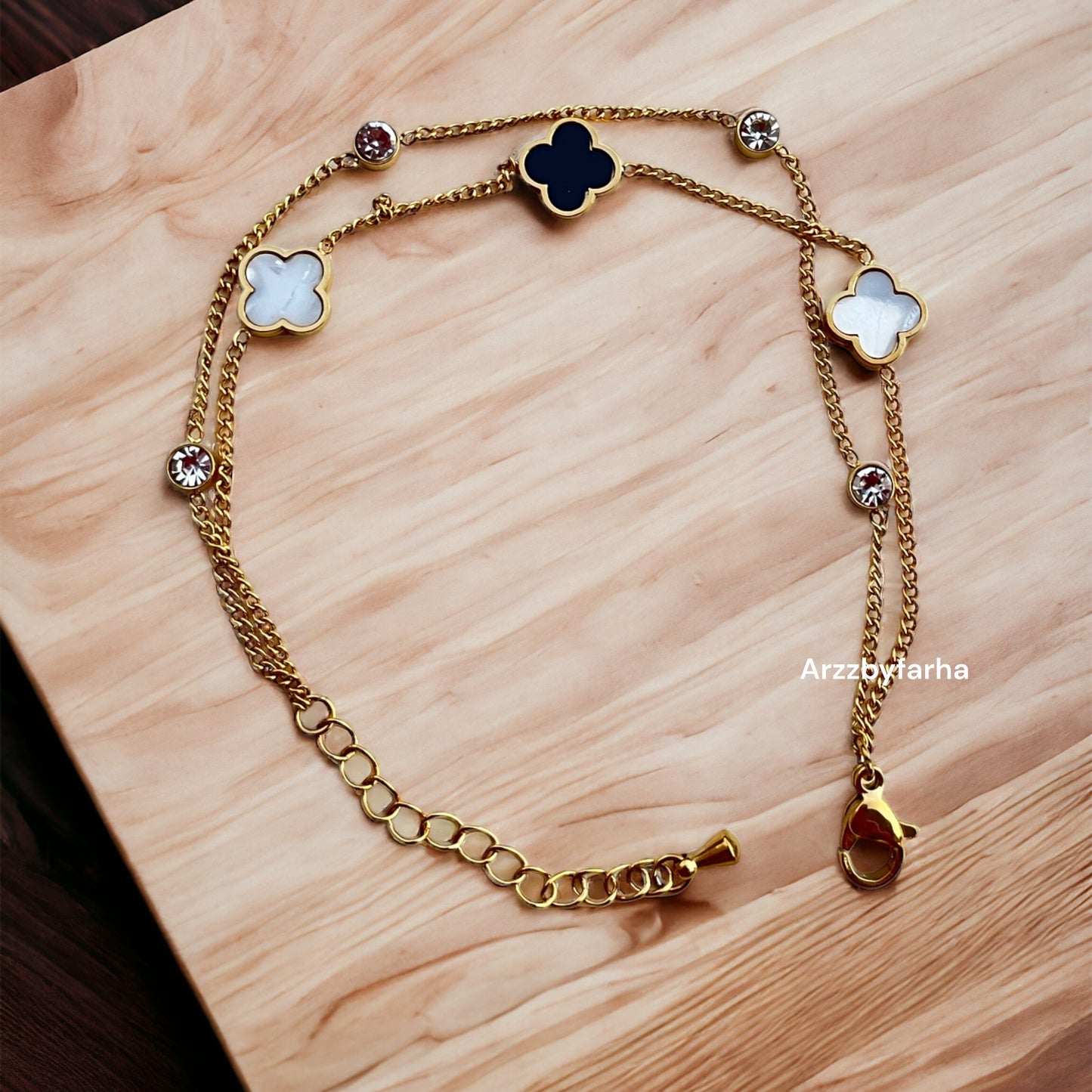 Van Cleef Black & White Bracelet