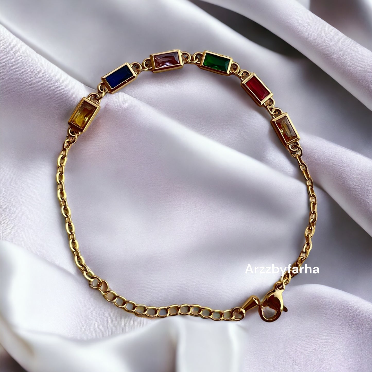 Multicolo Stone Charm Bracelet