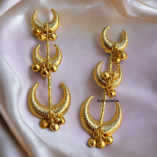 Moon Series Ghungroo Earrings