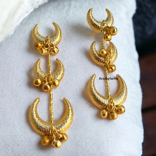 Moon Series Ghungroo Earrings