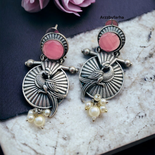 Peacock Drop Earrings