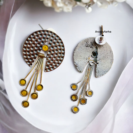 Hanging Stone Studs Earring