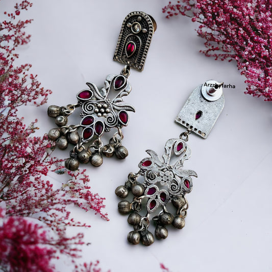 Ghungroo Stone Drop Earring