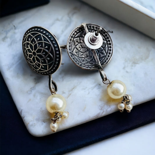 Pearl Drop Studs Earrings