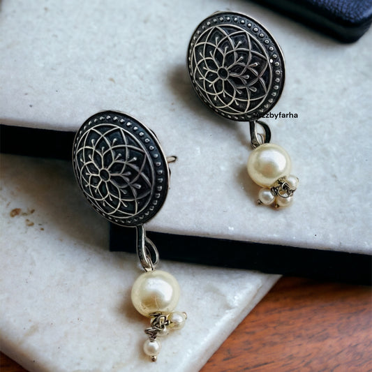 Pearl Drop Studs Earrings