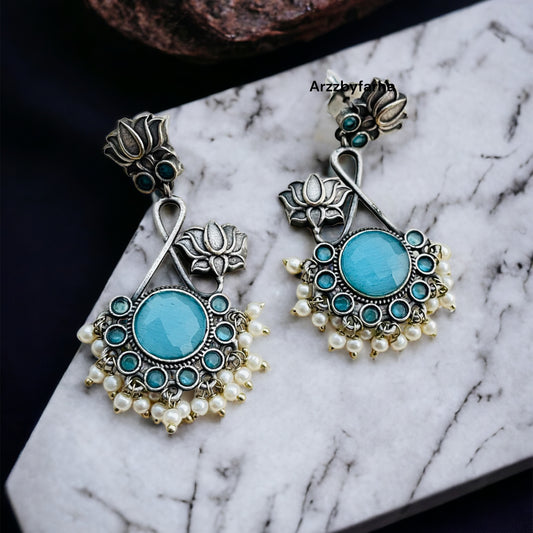 Lotus Drop Earrings