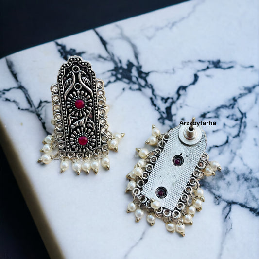 Pink Stone Earring