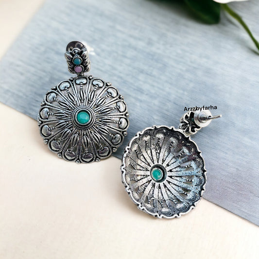 Mint Stone Earring