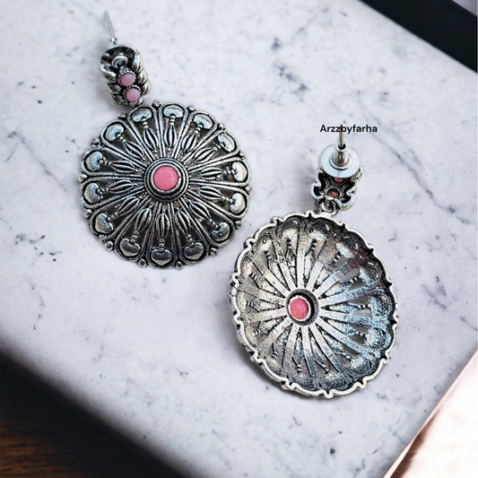 Pink Stone Earring