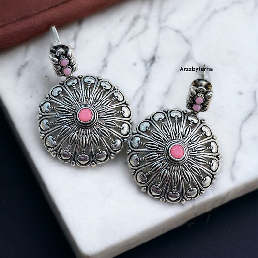 Pink Stone Earring
