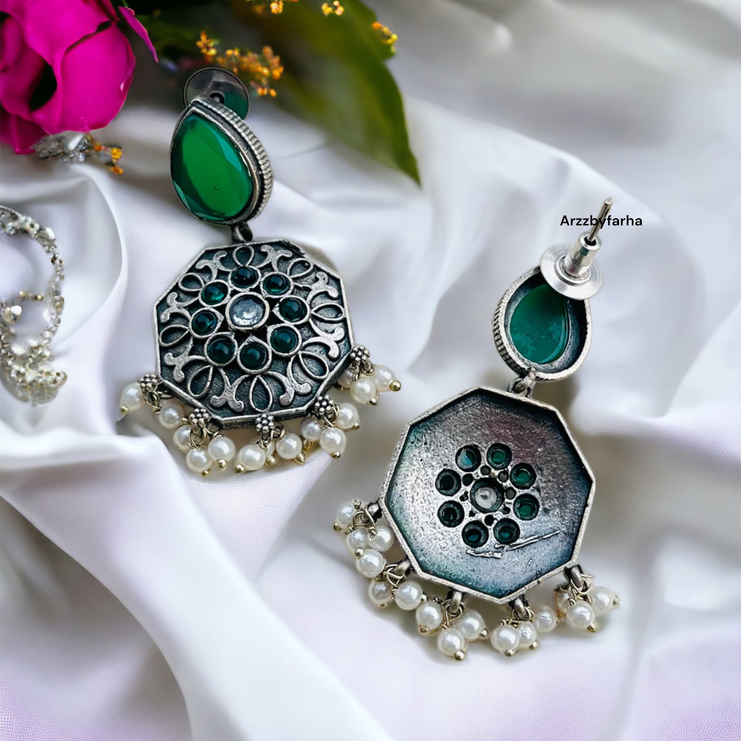 Green Drop Earring