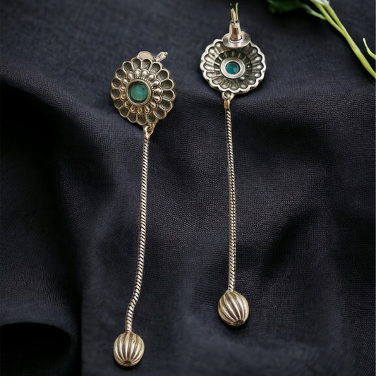 Blue Stone Drop Earring