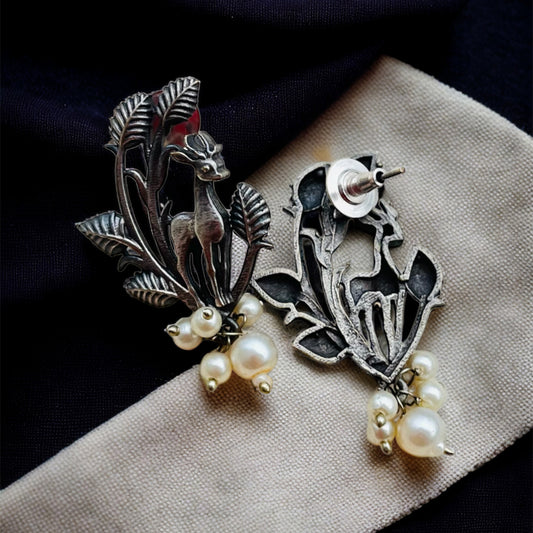 Deer In jungle Earring