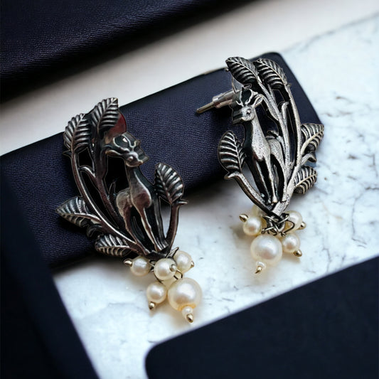 Deer In jungle Earring