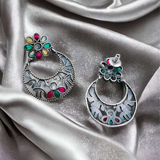 Multicolor Chandbali Earring