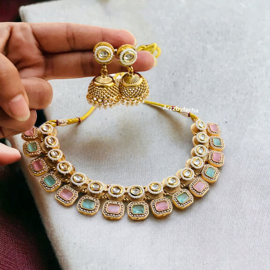Pink & Mint Necklace Set