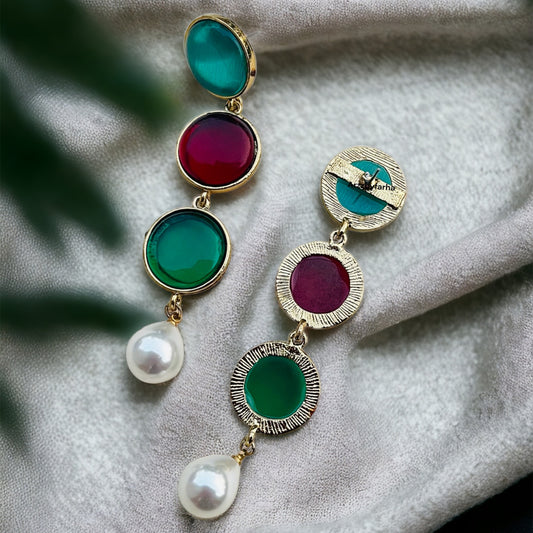 Multicolor Stone Earrings