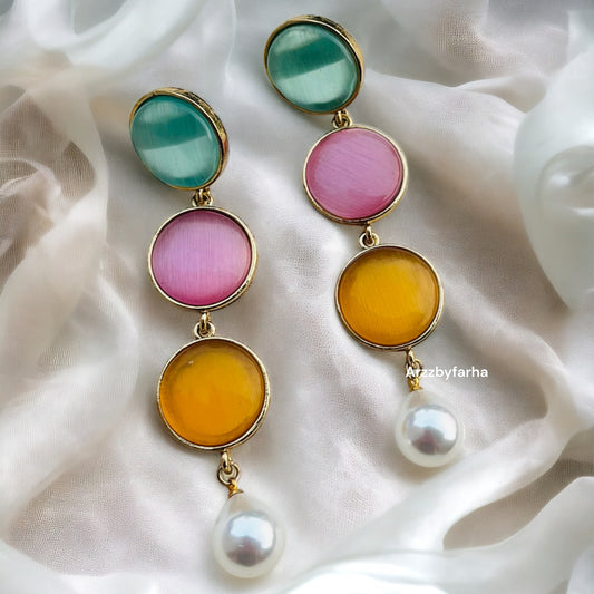 Multicolor Stone Earrings