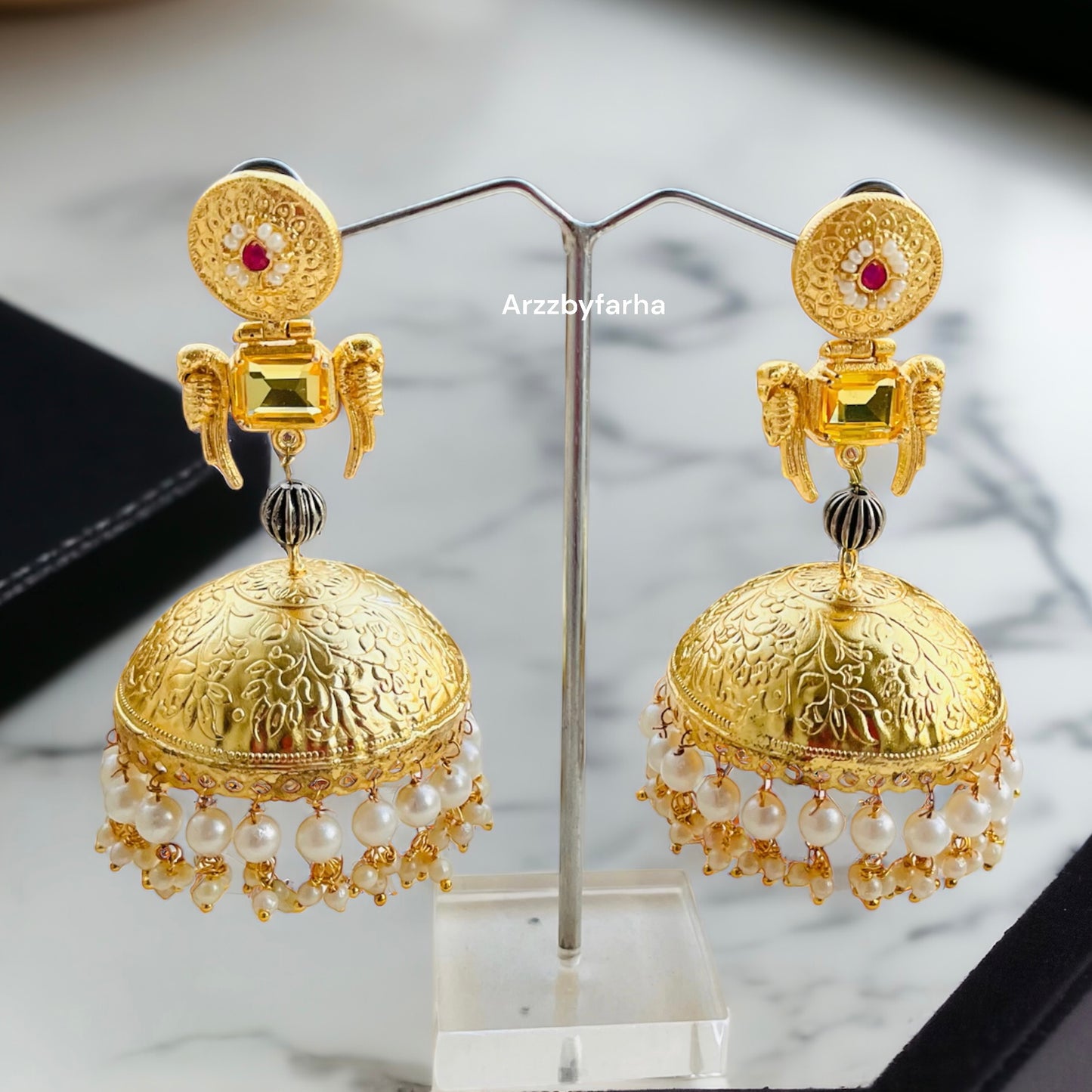 Gold Brass Jhumki Earring