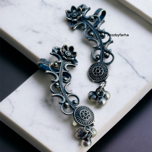Oxidised Earcuffs Earrings