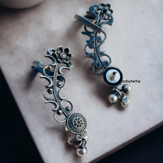Oxidised Earcuffs Earrings