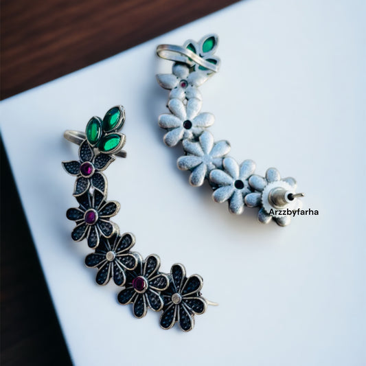 Oxidised Earcuffs Earrings