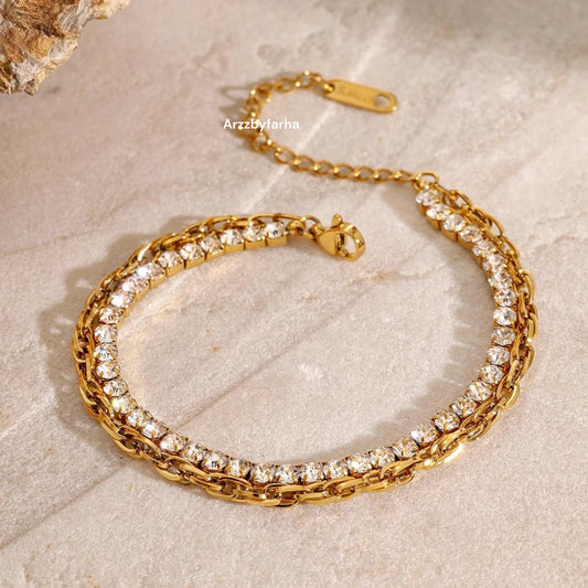 Luxe Double Chain Bracelet