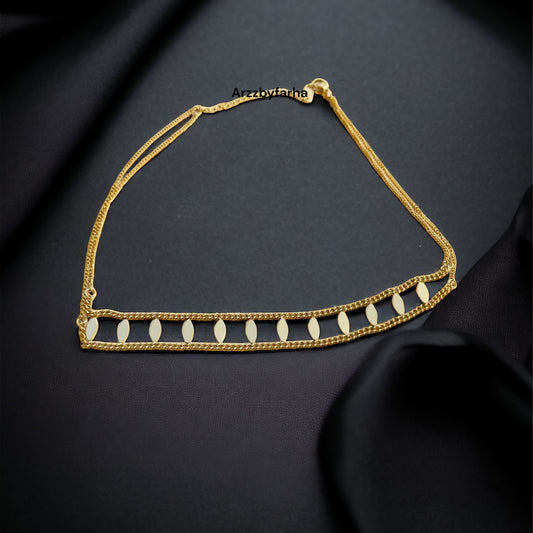 Double Line Choker Necklace