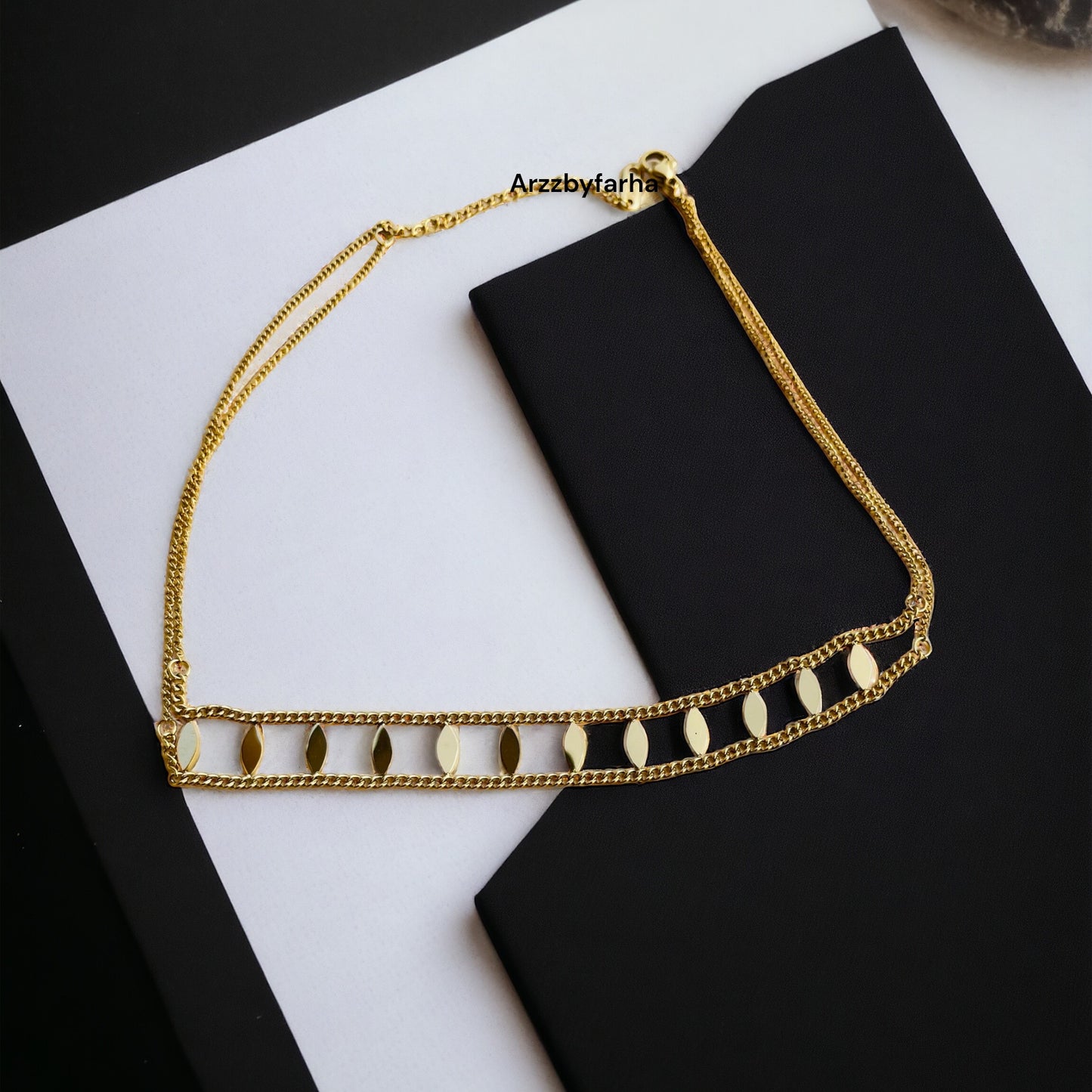 Double Line Choker Necklace
