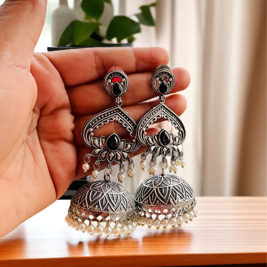Taj Drop Jhumka Earrings