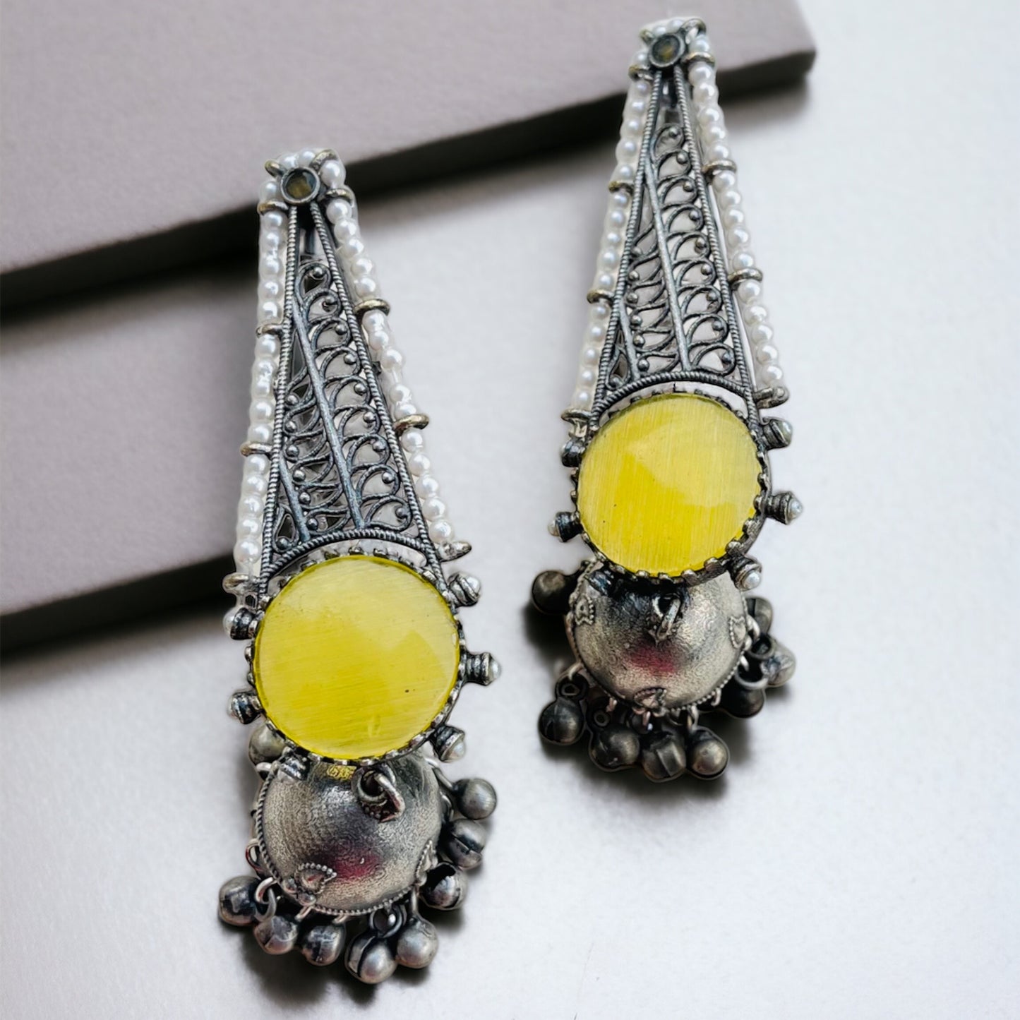 Raha Drop Jhumka Earrings