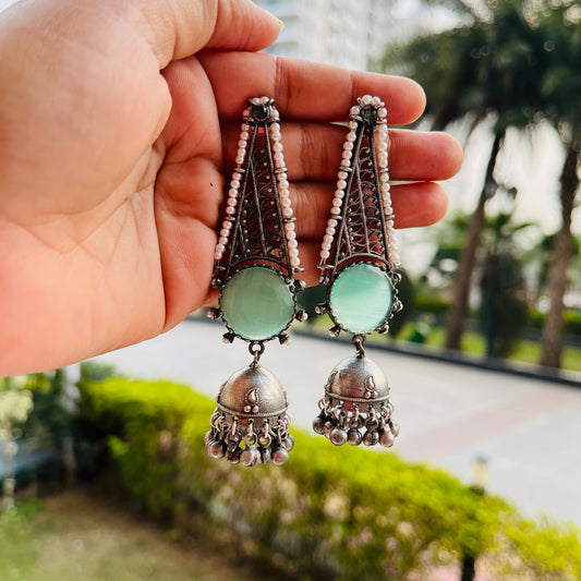 Raha Drop Jhumka Earrings