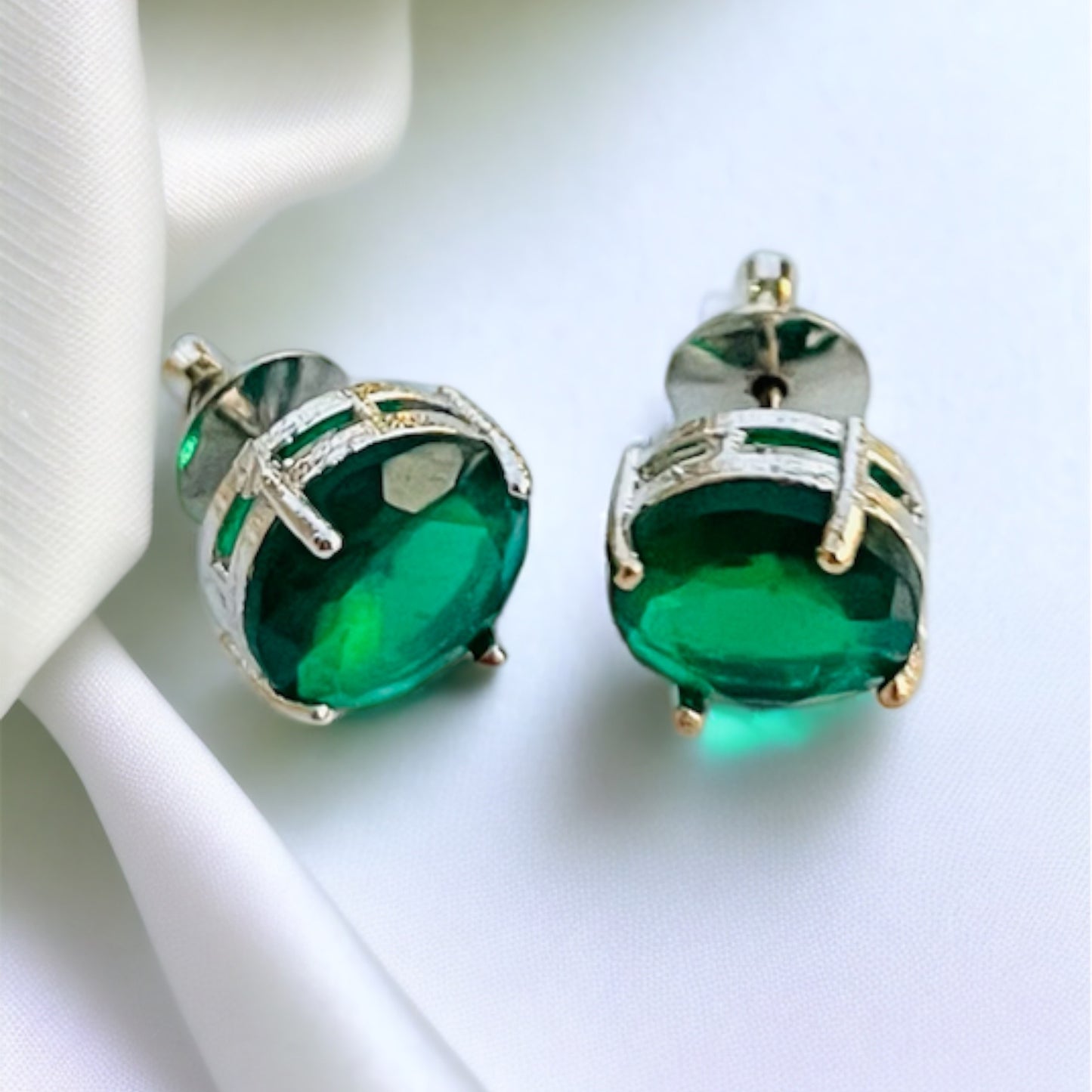 Green Studs Earring