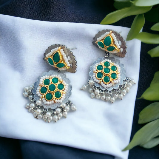 Small Drop Silver Earrings
