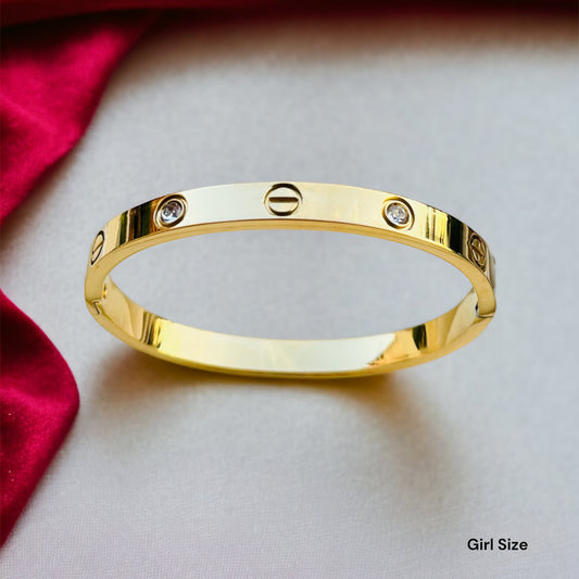 Girl Size Gold Bangle Bracelet