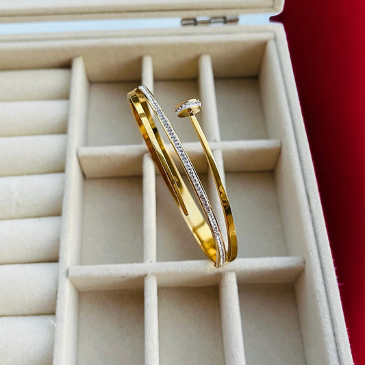 Nail Bangle Bracelet