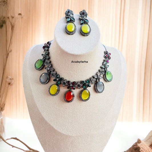 Antique Polish Multicolor Necklace Set