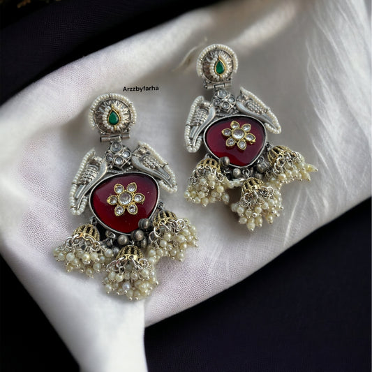Designer Dual Tone Earrings