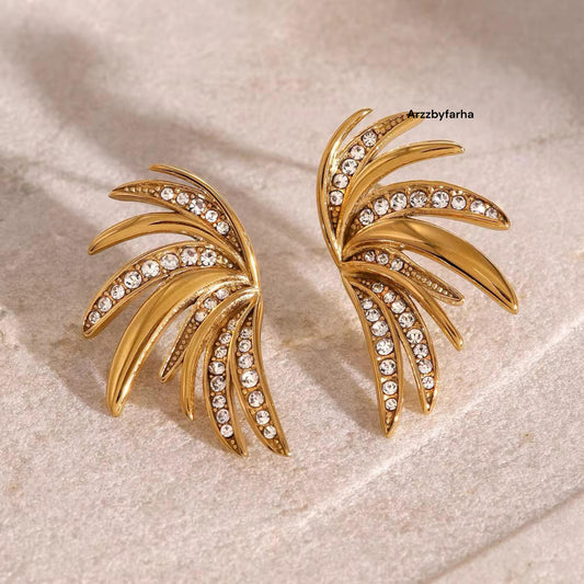 Luxe 18k Gold Studs