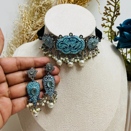 Handprinted Necklace Set
