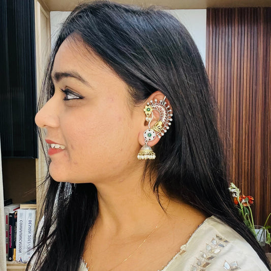 Dual Tone Nora Earcuffs Earring