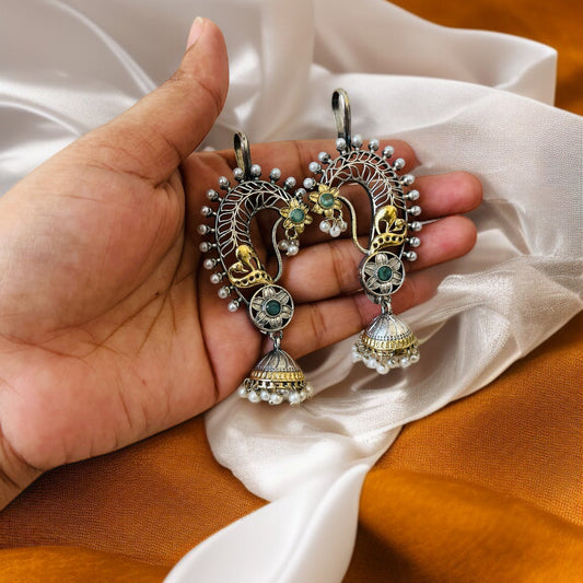 Dual Tone Nora Earcuffs Earring