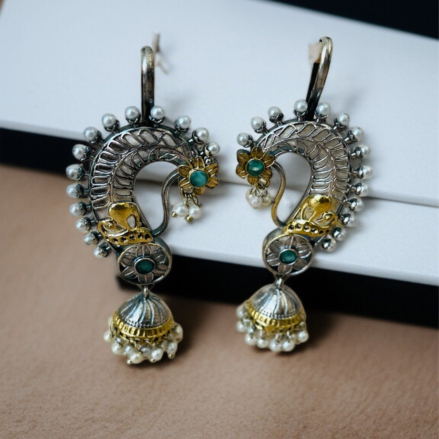 Dual Tone Nora Earcuffs Earring