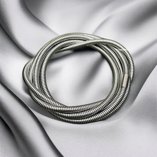 Luxe Silver Plated Adjustable Bracelet