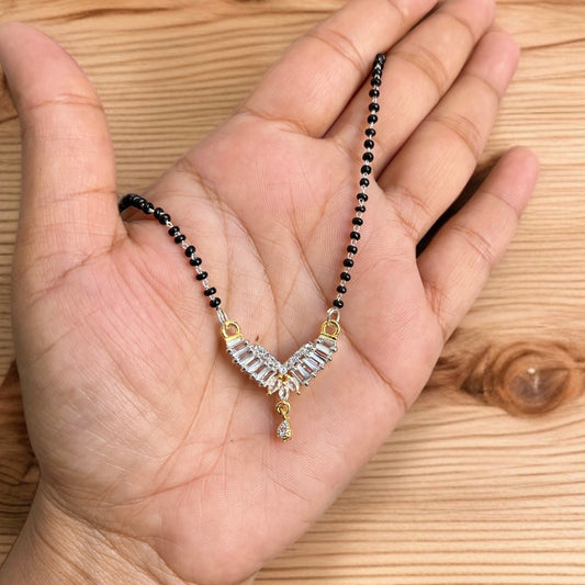 Zircon Mangalsutra Necklace Set