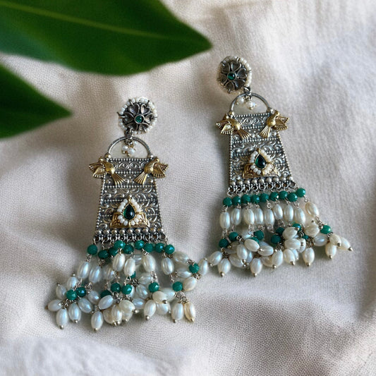 Dipti Dual Tone Earrings