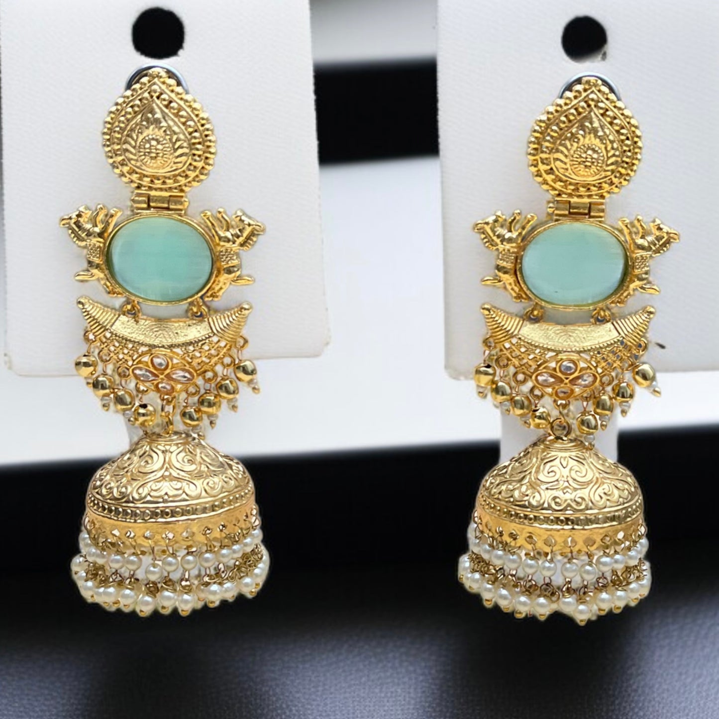 Shraddha Gold Jhumkas Earring